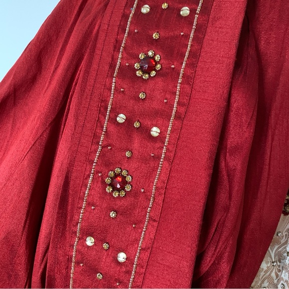 Men’s Sherwani Set Brocade Velvet Rhinestones - Picture 13 of 13